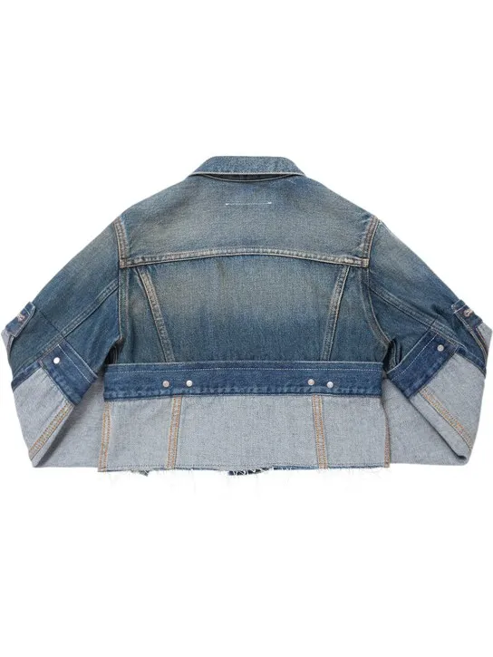 MM6 Maison Margiela   Cropped cotton denim jacket 