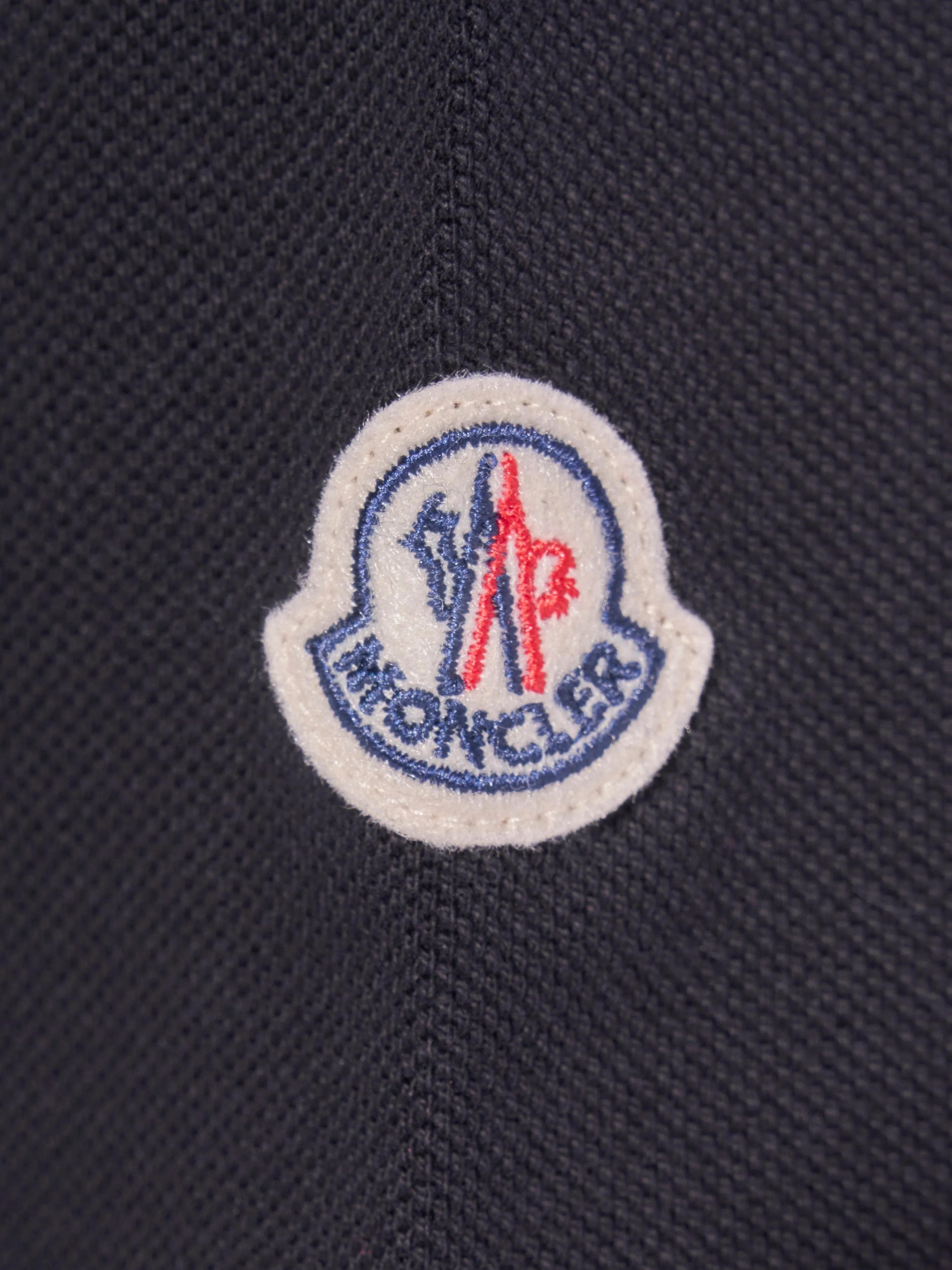 Moncler Enfant Boys Embroidered Logo Polo Shirt in Black