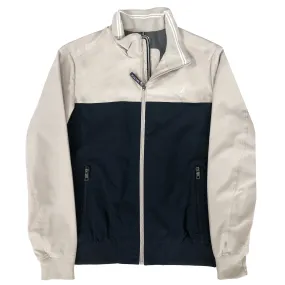 Nautica Mens Lightweight Waterproof Jacket  - NAVY / STONE