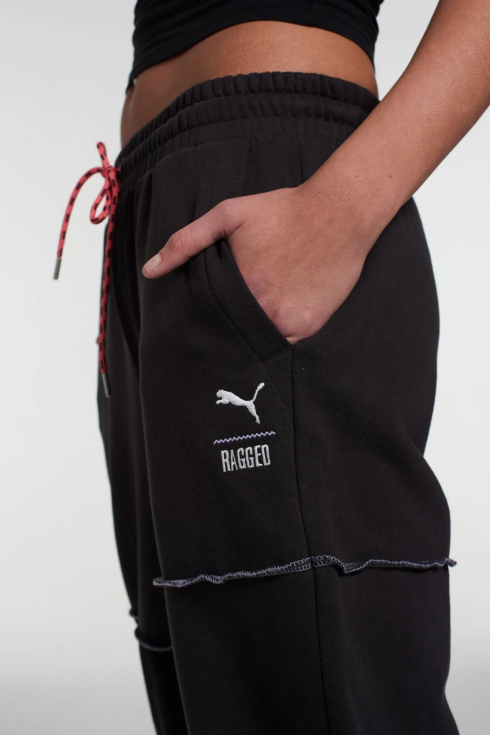 PUMA x The Ragged Priest Black Jersey Sweatpants