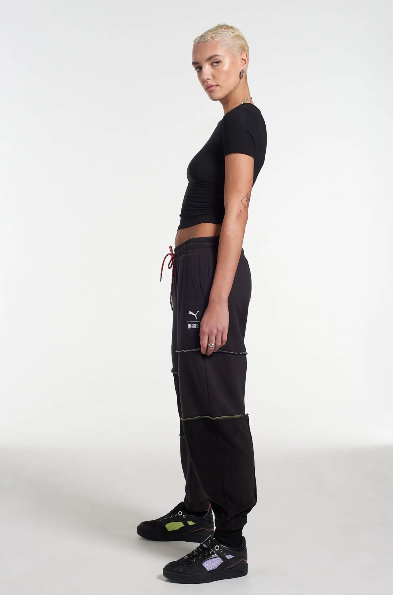 PUMA x The Ragged Priest Black Jersey Sweatpants