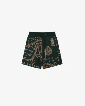 Rhude Paisley Wool Shorts