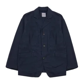 Sage De Cret Cotton/Linen Coverall Jacket in Navy