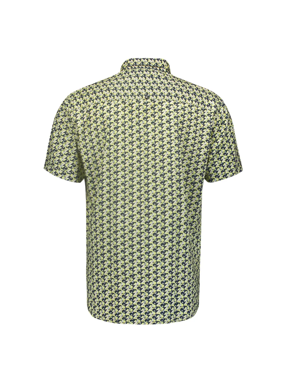 Short Sleeve Shirt with Graphic Pattern for Summery Looks | Lime