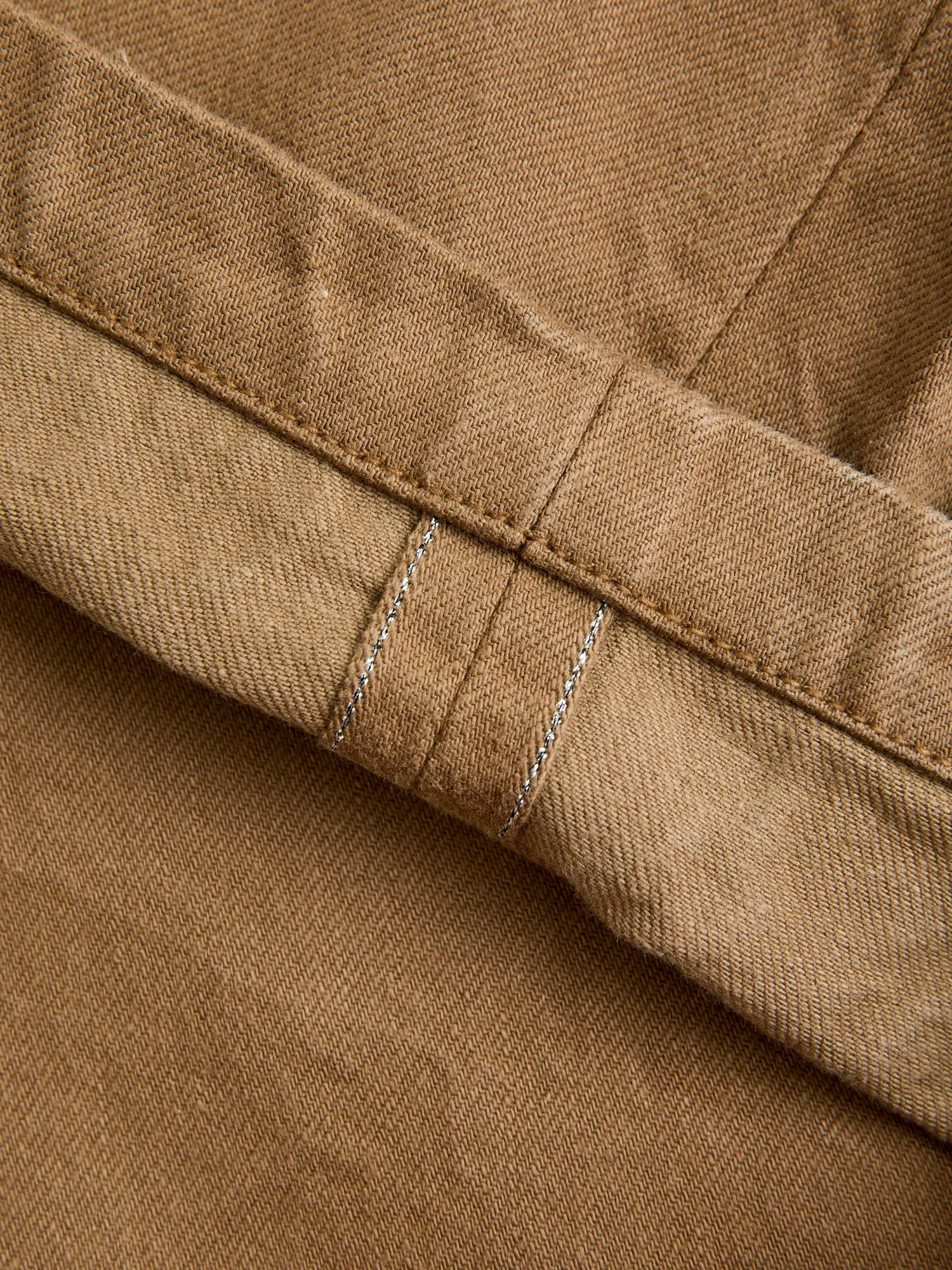 SJ452CP 15oz Selvedge Heavy Chinos in Khaki