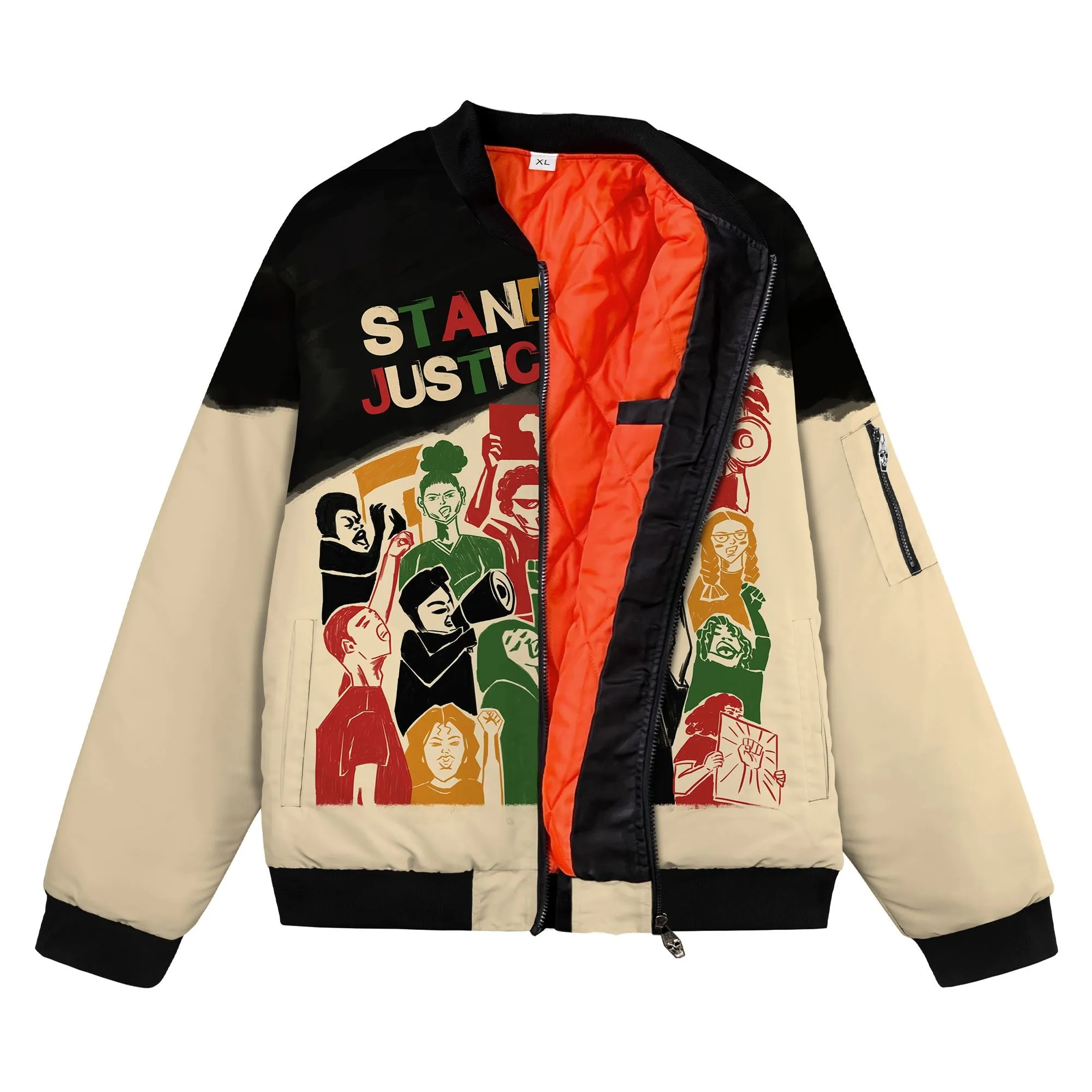 Stand Firm Justice Now Bomber Jacket