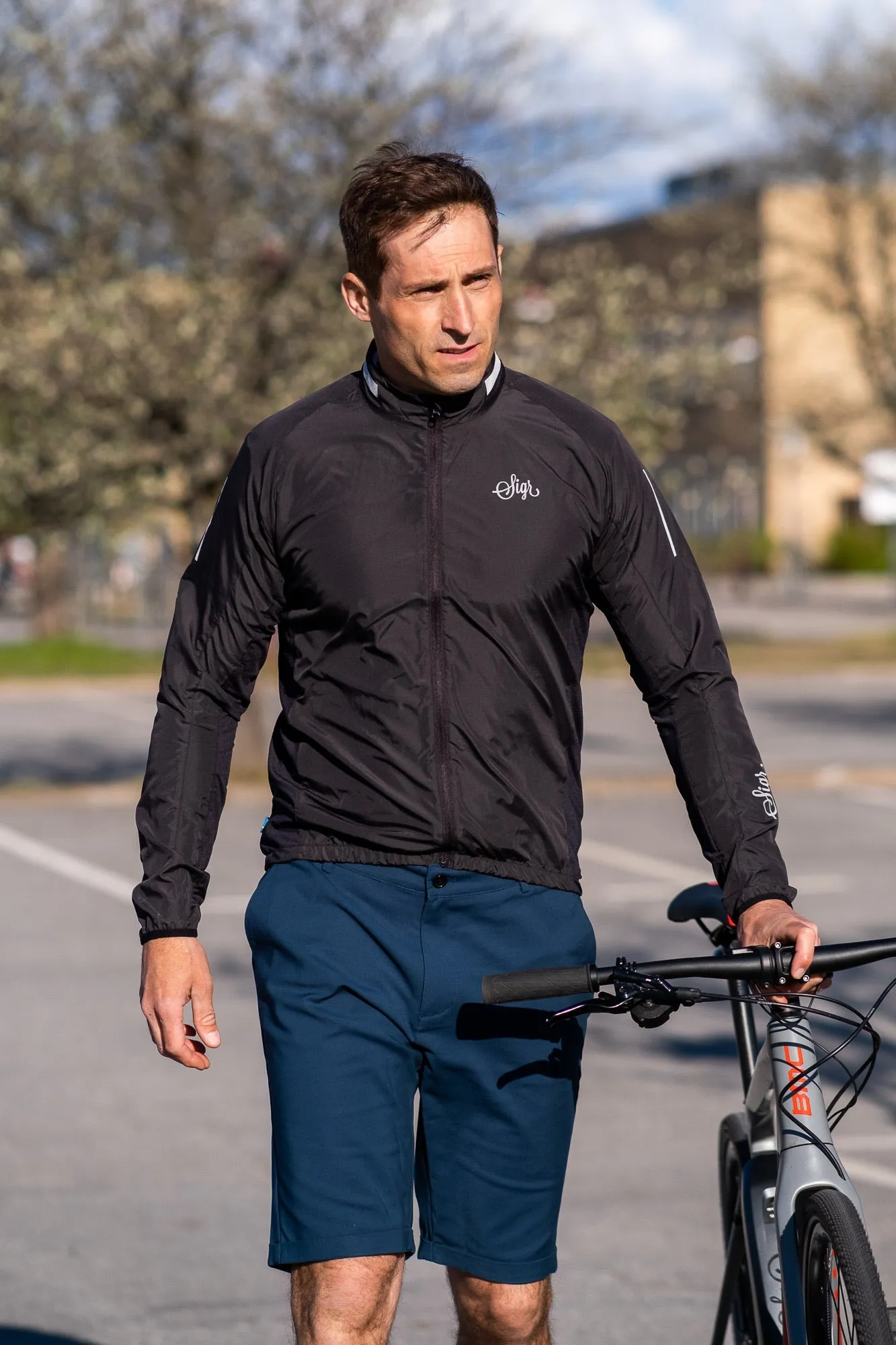 Strandvägen Men's Petrol Blue Cycling Chino Shorts