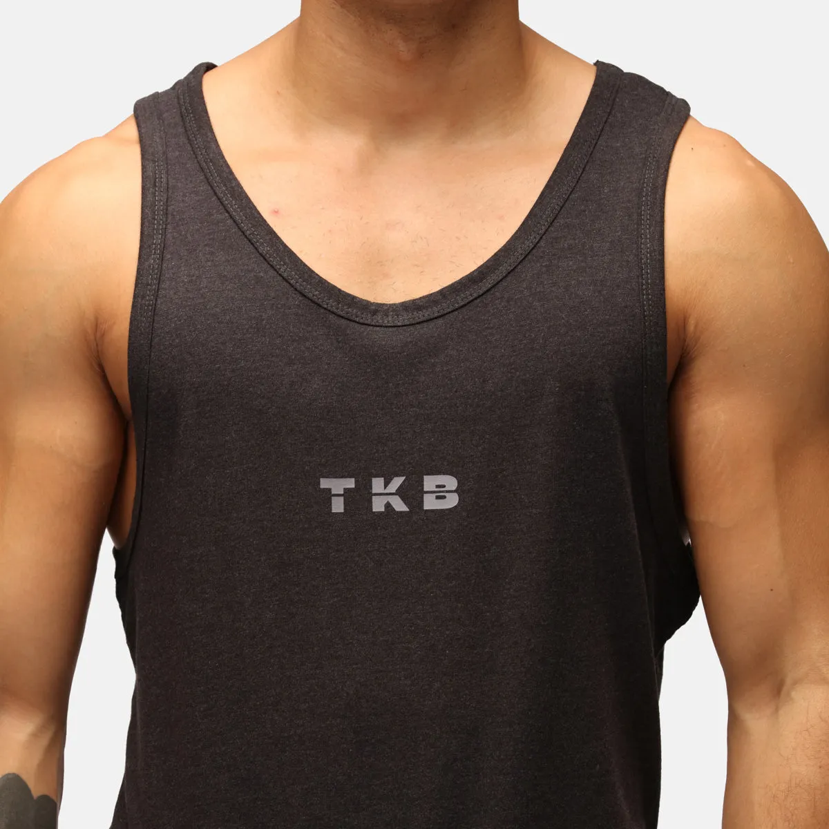 TKB Man Heather Black Tri Blend Vest