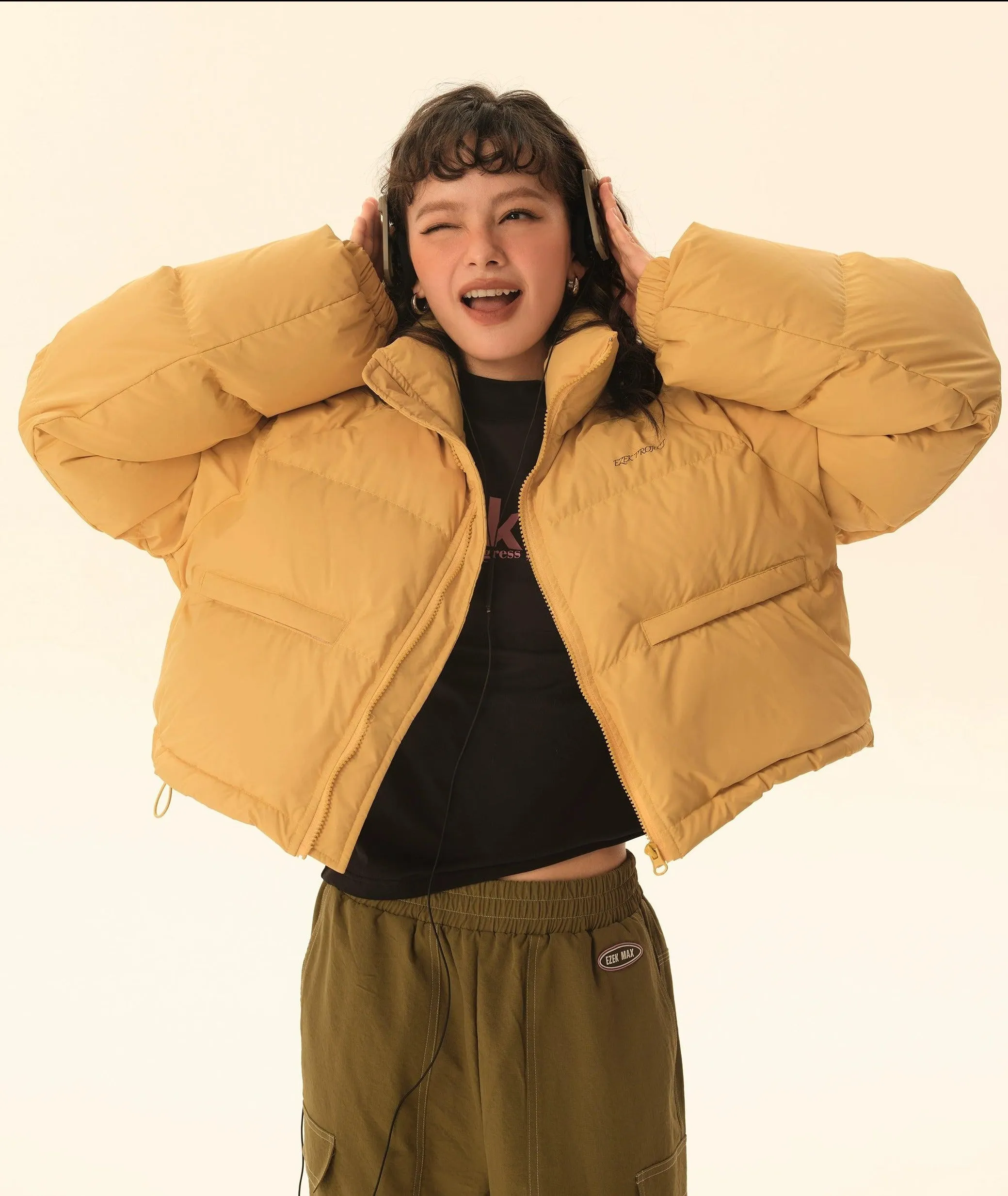 Tom Cropped Casual Puffer Jacket