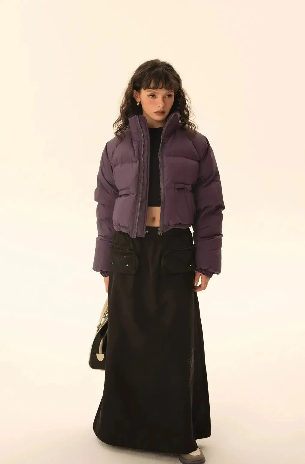 Tom Cropped Casual Puffer Jacket