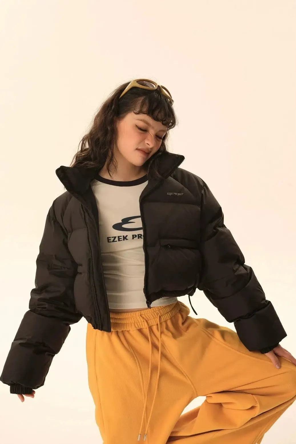 Tom Cropped Casual Puffer Jacket