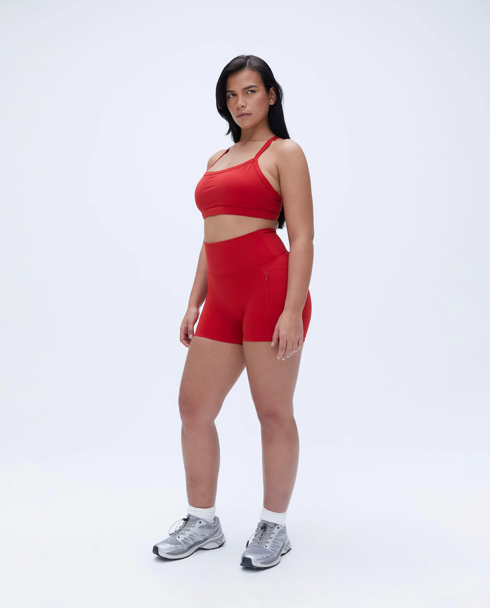 Ultimate Ultra Crop Pocket Short - Classic Red