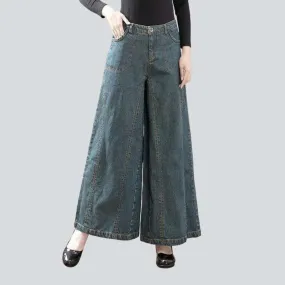 Vintage women's culottes jeans