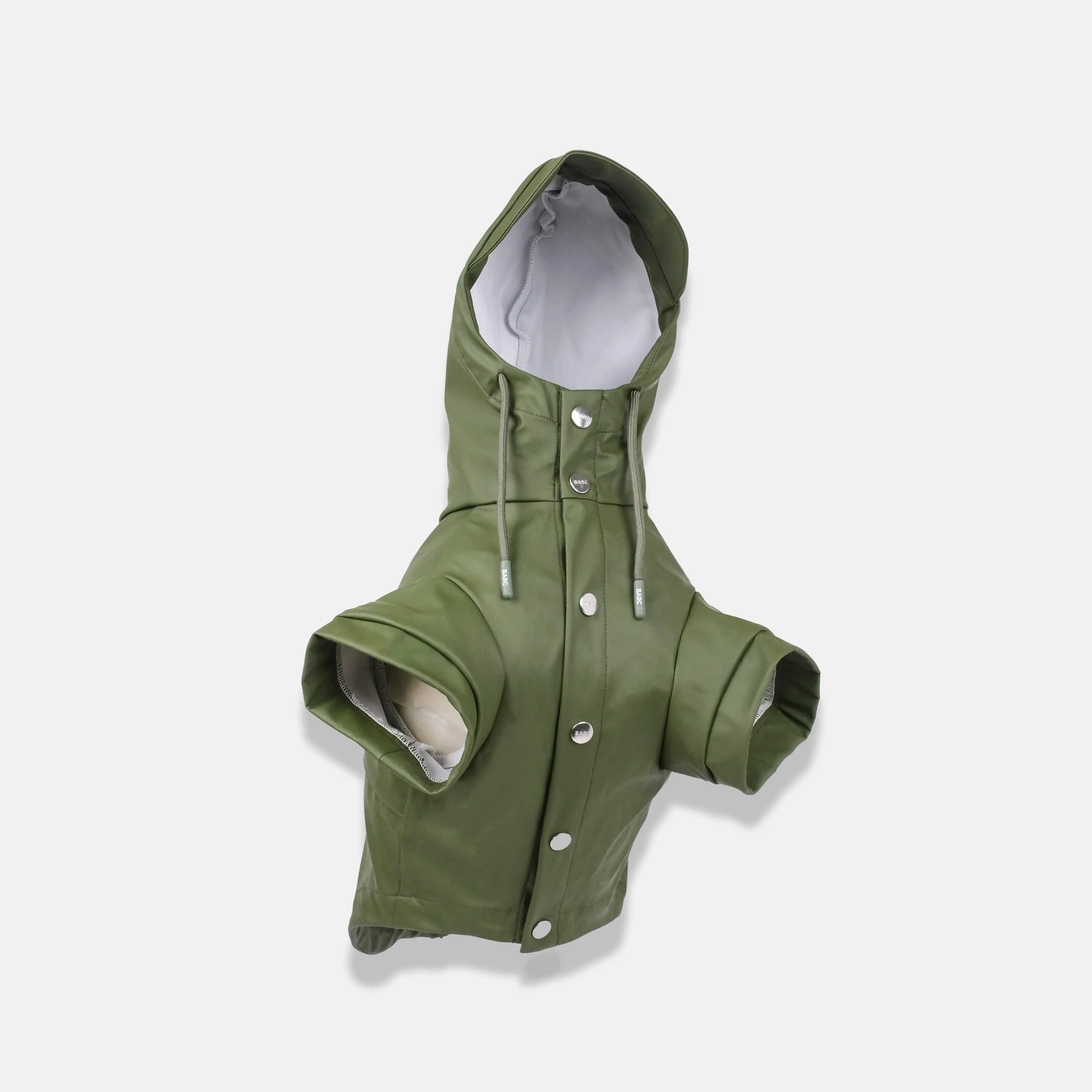 Waterproof Recycled PU Dog Raincoat | Green