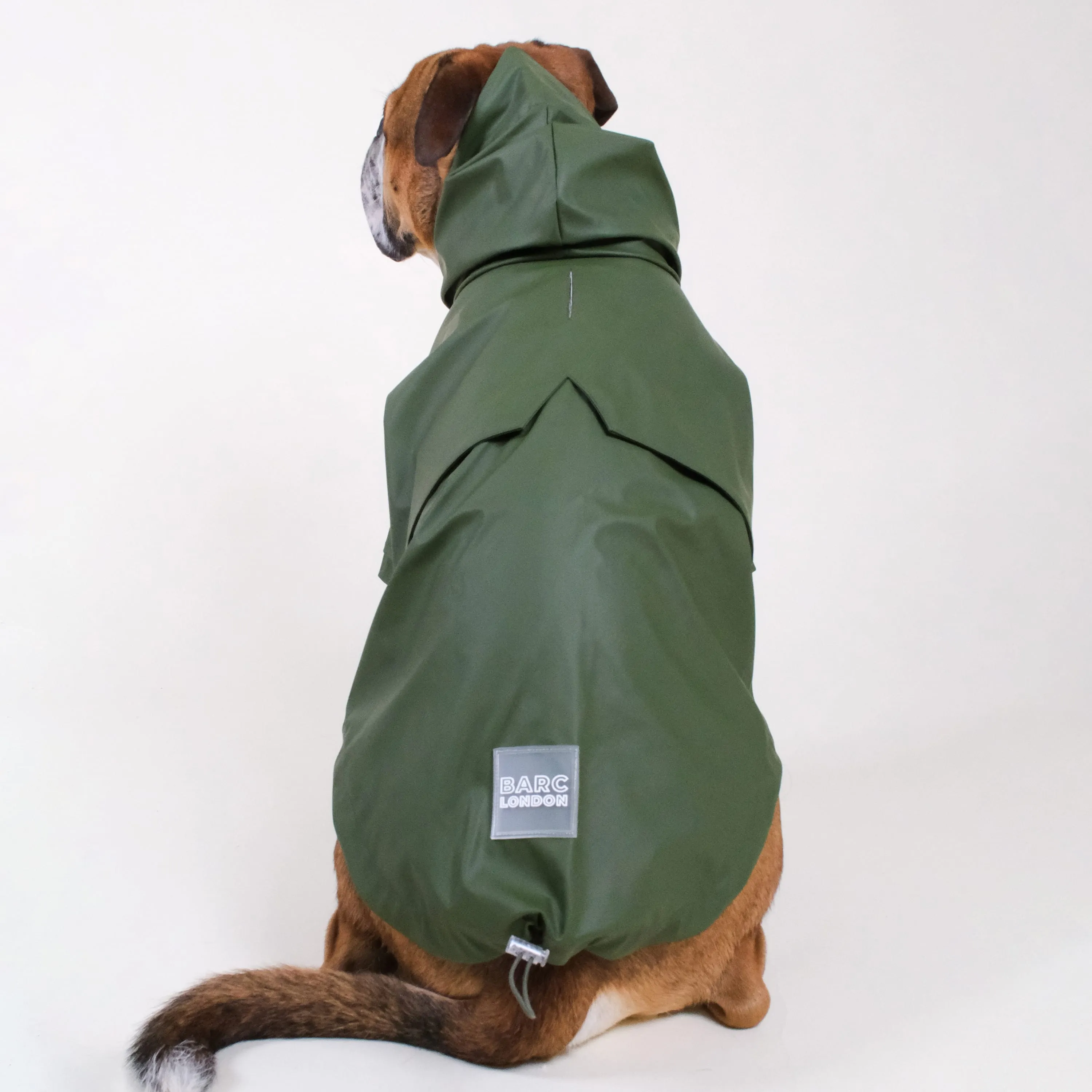 Waterproof Recycled PU Dog Raincoat | Green