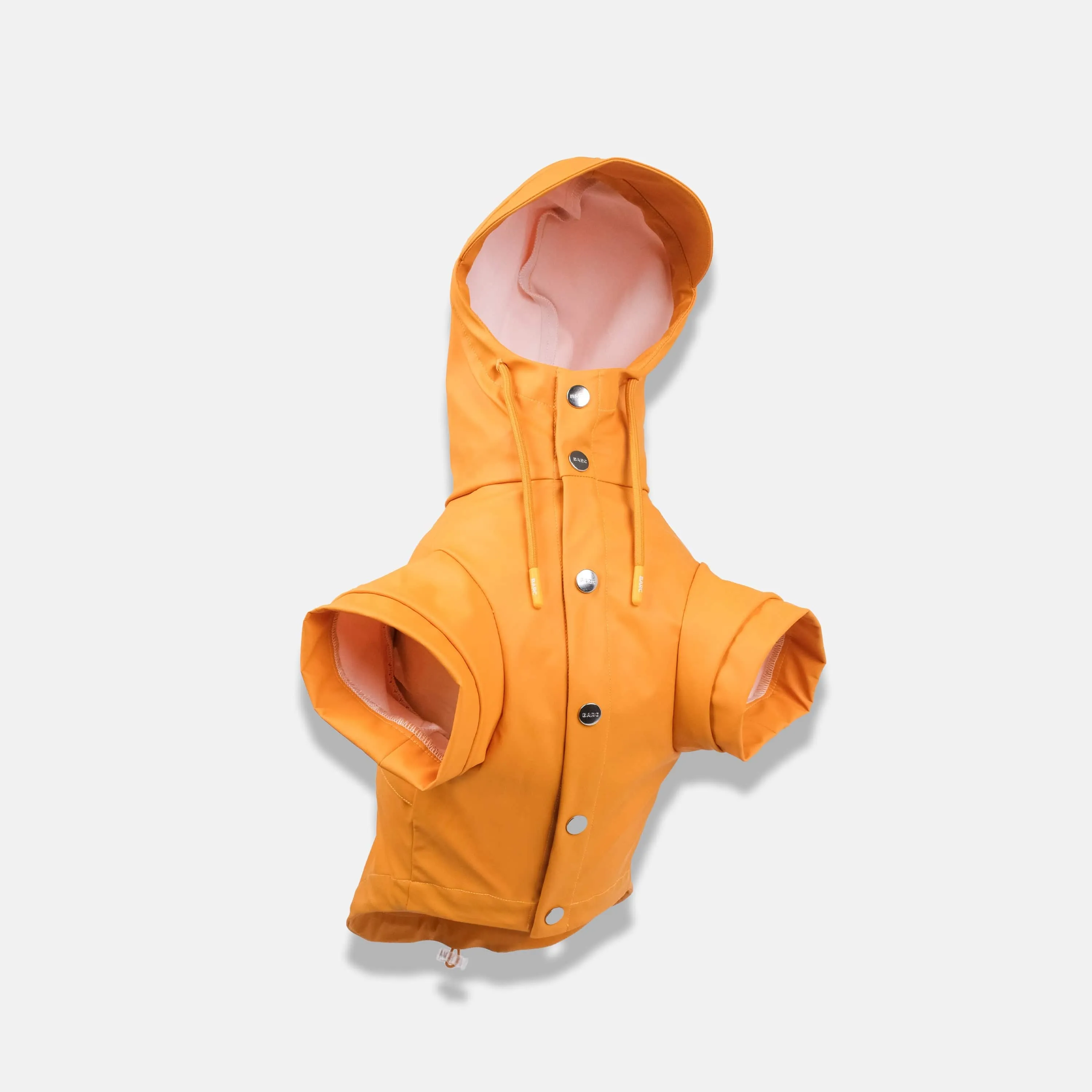 Waterproof Recycled PU Dog Raincoat | Orange