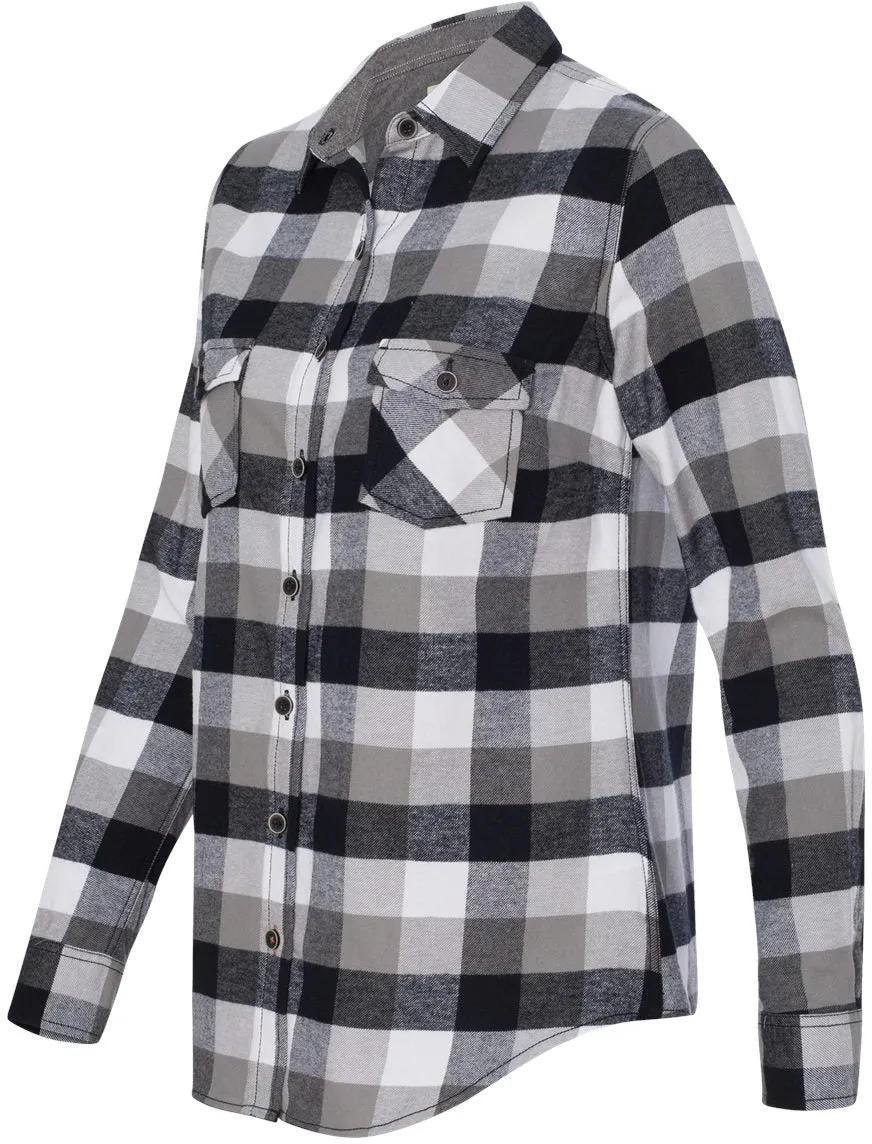 Weatherproof Ladies Vintage Brushed Flannel Long Sleeve Shirt