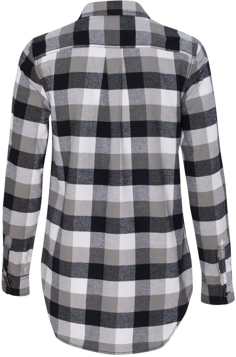 Weatherproof Ladies Vintage Brushed Flannel Long Sleeve Shirt