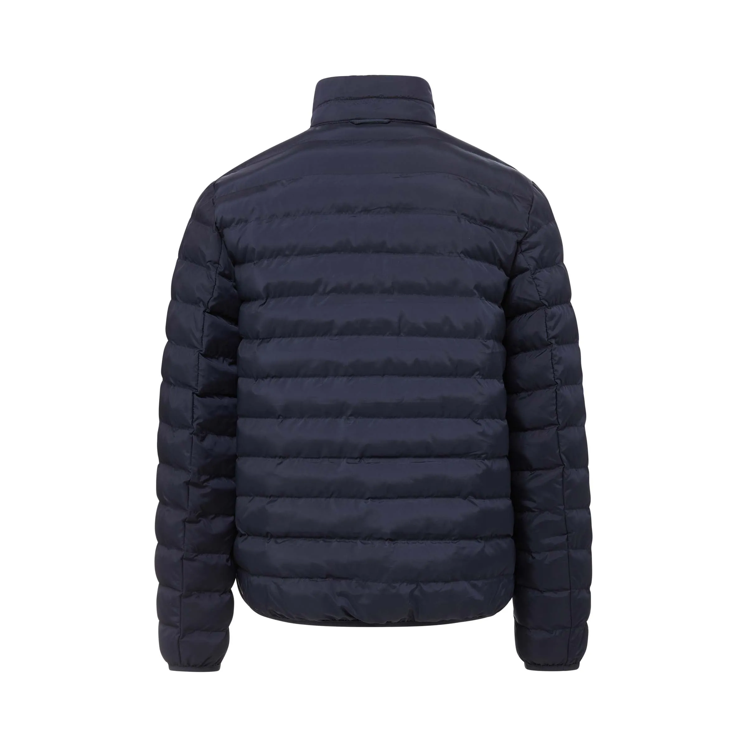 Weatherproof x MagnaReady Magnetic Front Water-Resistant Puffer Jacket in Navy